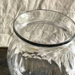 Vintage 19th Century French Tall Glass Vase