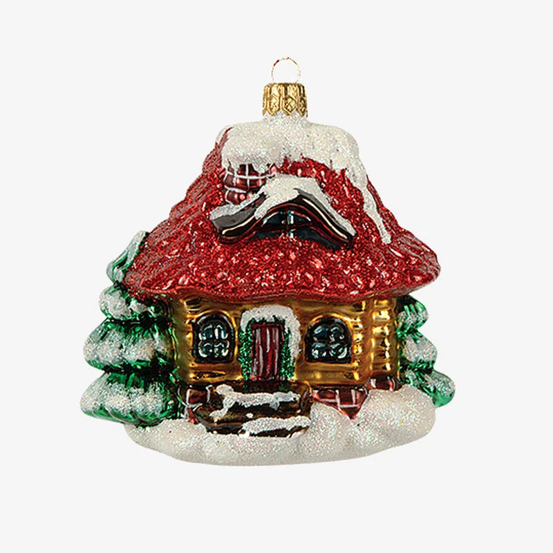 IMPULS Holiday Snow House Ornament 3 IMPULS Holiday Snow House Ornament
