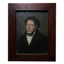 Vintage Belgian Rare Pastel Portrait