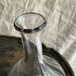 Vintage Vases & Pitchers 19th Century French Glass Carafe (#5)