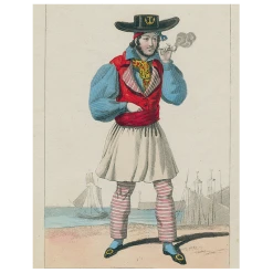 John Derian Merry Man Sailor Smoking (p 53) Decoupage