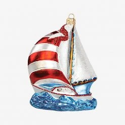 IMPULS Holiday Sailboat Ornament