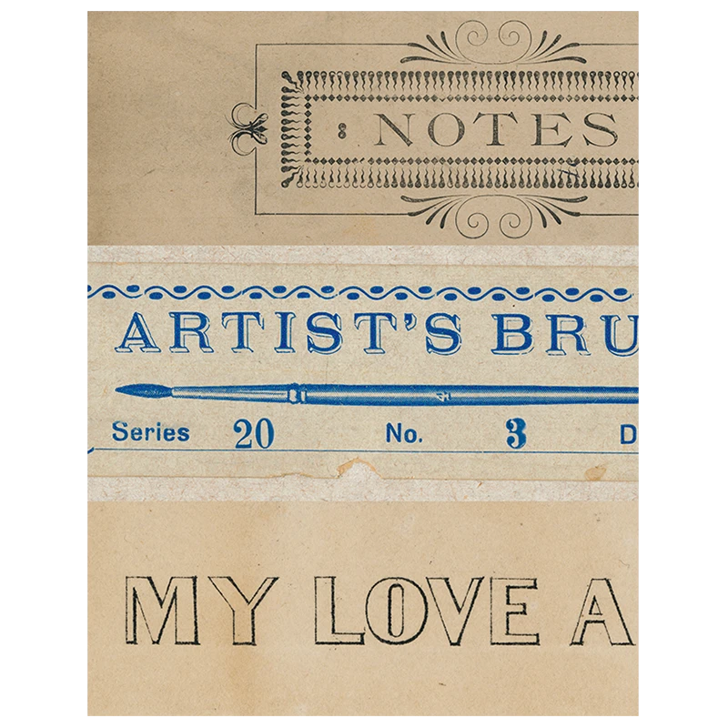 John Derian Decoupage Notes / Artist's Brushes / My Love / Eiffel Tower (p 89) 3 John Derian Decoupage Notes / Artist's Brushes / My Love / Eiffel Tower (p 89)