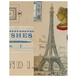 John Derian Decoupage Notes / Artist's Brushes / My Love / Eiffel Tower (p 90)