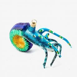 Wiktoria Blue Shrimp Ornament Holiday