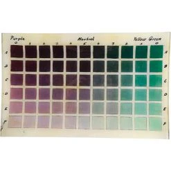 John Derian Decoupage Purple - Yellow Green (Color Grid)