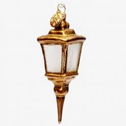 Wiktoria Holiday Gold Lantern Ornament