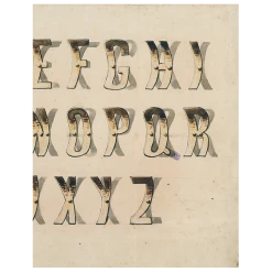 John Derian Decoupage Bent Alphabet (p 114)