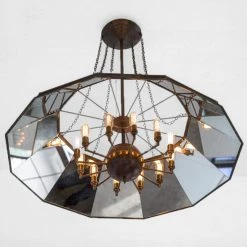 Furniture & Lighting Robert Ogden Mirrored Chandeliers