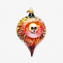 Wiktoria Halloween Oval With Skull Ornament