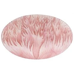 John Derian Oval Plates Pink Crested Poppy - FINAL SALE