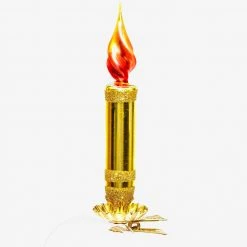 Wiktoria Gold Candle Clip-On Ornament Holiday