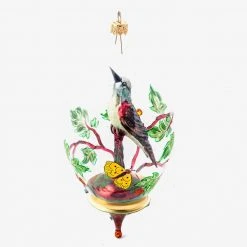 Wiktoria Holiday Bird Dome Ornament