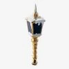 Wiktoria Holiday Gold Clip-On Lantern With Snow Ornament