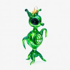 Wiktoria Holiday Green Alien Ornament