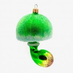 Wiktoria Holiday Green Mushroom Ornament