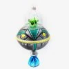 Wiktoria Blue Flame Spaceship With Alien Ornament