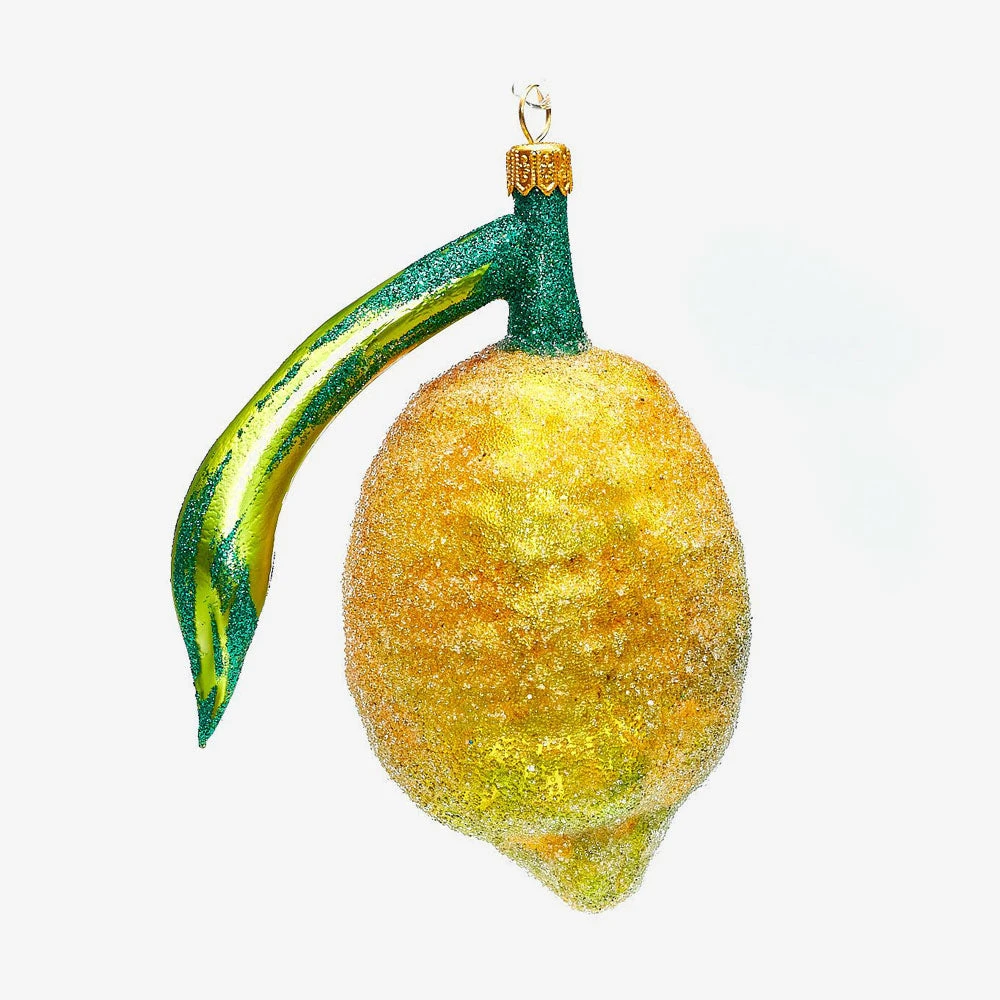 Wiktoria Ceramic & Porcelain Fruit Lemon With Leaf Ornament 3 Wiktoria Ceramic & Porcelain Fruit Lemon With Leaf Ornament