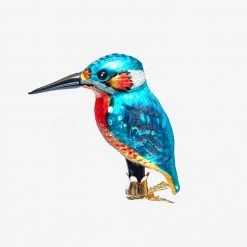 Wiktoria Holiday Kingfisher Clip-On Bird Ornament