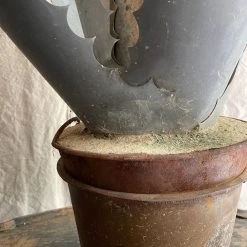 Vintage Antique French Tole Potted Agave Plant Sculpture (No. 1) Art