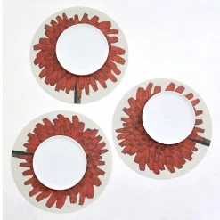 John Derian For Chilewich Dining & Tabletop Red Dandelion Placemat