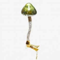 Wiktoria Dark Green Mushroom Clip-On Ornament Holiday