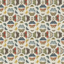 Designers Guild Mirrored Butterflies Parchment Fabrics