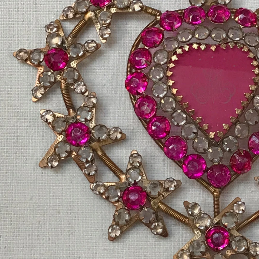 Cody Foster & Co. Holiday Large Jeweled Sacred Pink Heart Ornament 4 Cody Foster & Co. Holiday Large Jeweled Sacred Pink Heart Ornament