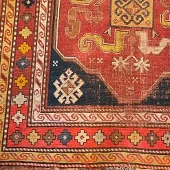 Floor Textiles & Rugs 4' X 7' Antique Kazak Rug