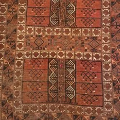 Floor 4’2” X 5’11” Vintage Turkman Rug
