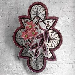 Vintage Late 19th Century French Couronnes De Mortuaire Beaded Wreath