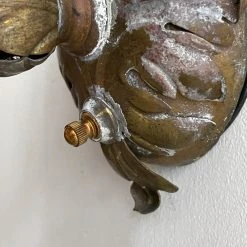 Vintage Vintage & Antiques 19th Century Sconce With Antoinette Poisson Shade