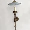 Vintage Vintage & Antiques 19th Century Sconce With Antoinette Poisson Shade