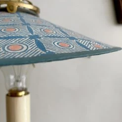 Vintage Vintage & Antiques 19th Century Sconce With Antoinette Poisson Shade