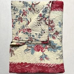 "18 C. French Floral" John Derian For Jeanette Farrier Printed King Bedcover Textiles & Rugs -Home Decor Haven 2 John Derian Jeanette Farrier Printed BedCovers IMG 8213 1080x1080