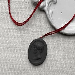 Marcie McGoldrick Caligula Pendant Necklace In Onyx