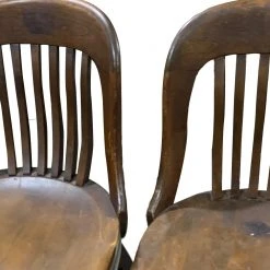 Vintage Set Of 4 Classic Antique Office Chairs Vintage & Antiques