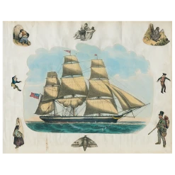 John Derian Decoupage Scrapbook Boat B-Sailing Right (p 296)