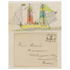 John Derian Decoupage Ship / From Bessie (p 299)