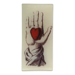 John Derian Rectangular Trays Holding Heart - FINAL SALE