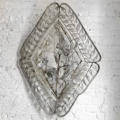 Vintage Vintage Art Late 19th Century French Couronnes De Mortuaire Beaded Wreath