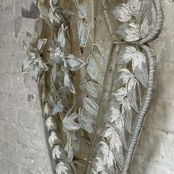 Vintage Vintage Art Late 19th Century French Couronnes De Mortuaire Beaded Wreath