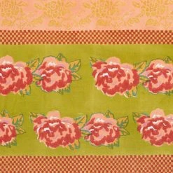 Dining & Tabletop Lisa Corti Panel In Double Peonia Acid Green 110cm X 240cm