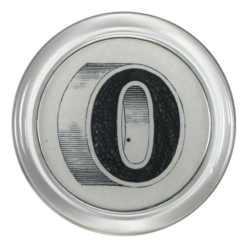 John Derian 4" Coasters Alphabet Letter O - FINAL SALE 3 John Derian 4" Coasters Alphabet Letter O - FINAL SALE