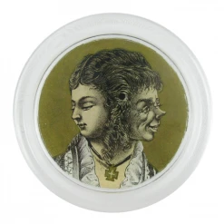 John Derian Two-Faced Woman - FINAL SALE 4" Coasters