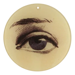 John Derian Blue Left Eye (4" Round) Decoupage