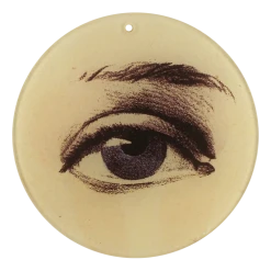 John Derian Decoupage Blue Right Eye (4" Round)