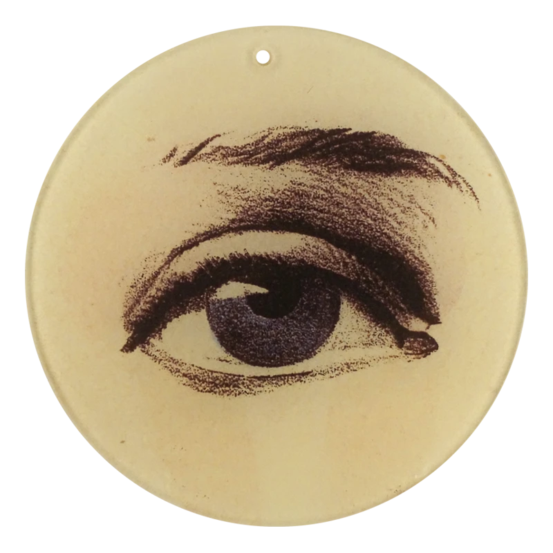 John Derian Decoupage Blue Right Eye (4" Round) 3 John Derian Decoupage Blue Right Eye (4" Round)