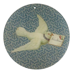 John Derian Christmas Note (5" Round) Decoupage