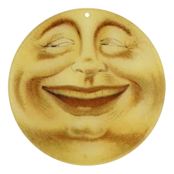 John Derian Decoupage Full Moon (5" Round)